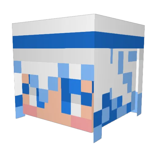 SugyCubesPls Minecraft avatar head, 3D render