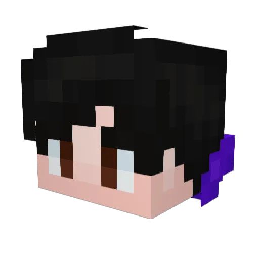 SuhMoon Minecraft avatar head, 3D render