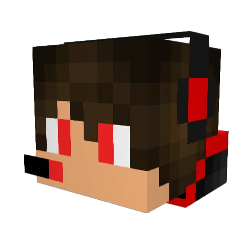 Suh_Frosty Minecraft avatar head, 3D render
