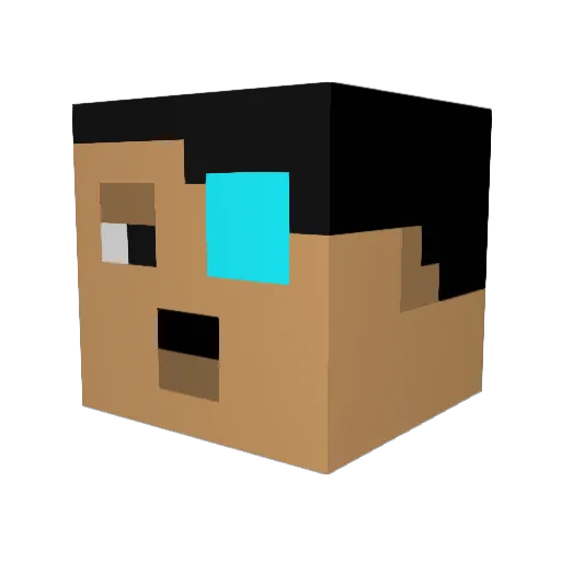 Suhai1 Minecraft avatar head, 3D render