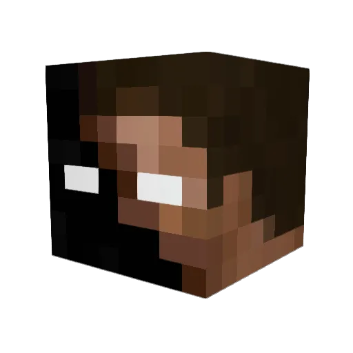 Suhas_K_S Minecraft avatar head, 3D render