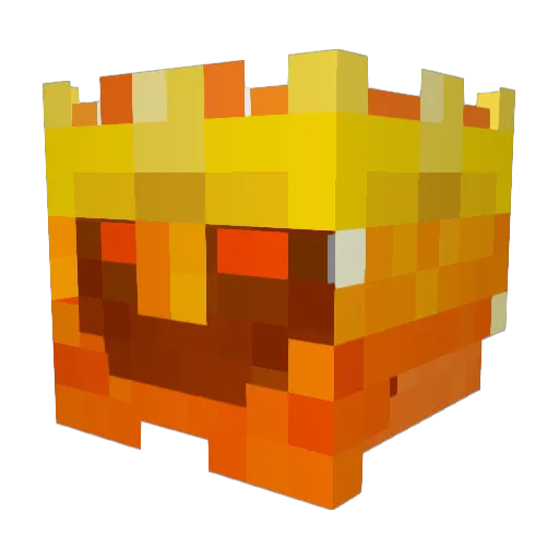 Suhbass Minecraft avatar head, 3D render
