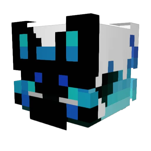 Suho00o Minecraft avatar head, 3D render