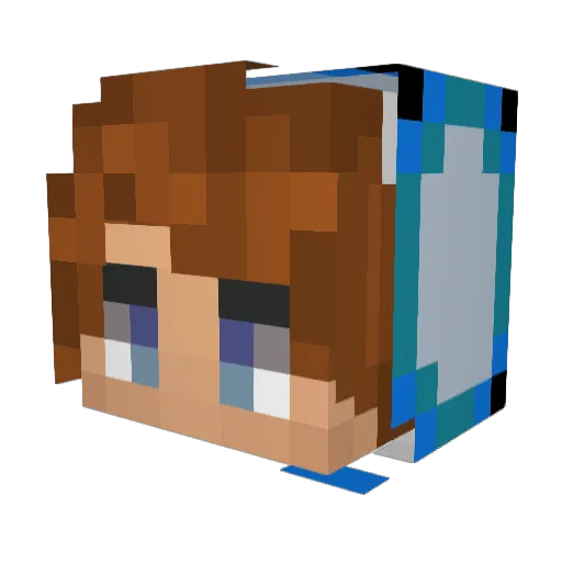 Suhrsy Minecraft avatar head, 3D render