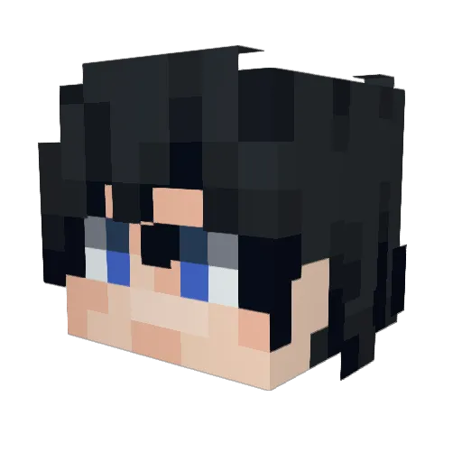 SuiFeng520 Minecraft avatar head, 3D render