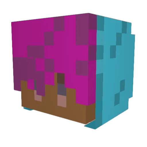 SuiHedge Minecraft avatar head, 3D render