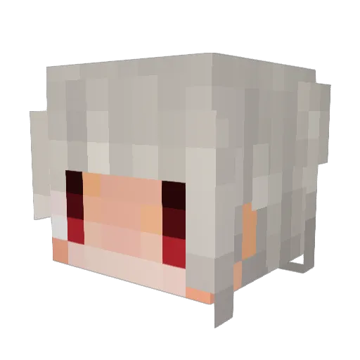 SuiR1n Minecraft avatar head, 3D render