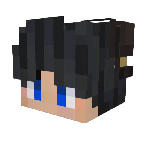 Sui_yuan33 Minecraft avatar head, 3D render
