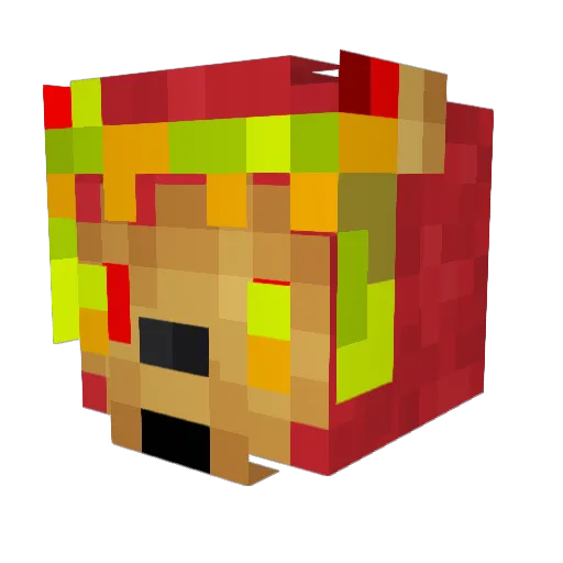 SuicidalLavalion Minecraft avatar head, 3D render