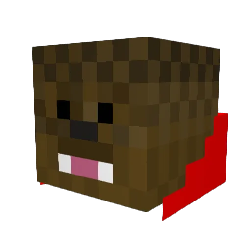 Suicidal_Bacca Minecraft avatar head, 3D render