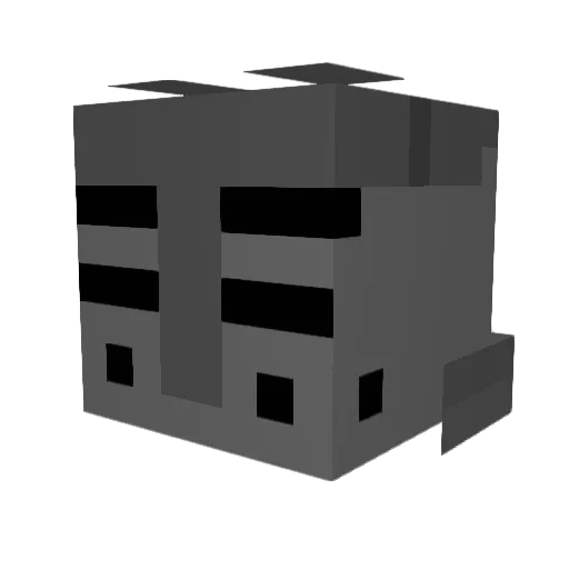 SuicideCat Minecraft avatar head, 3D render