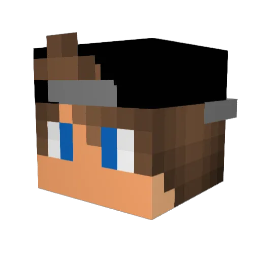 SuicideHaze Minecraft avatar head, 3D render