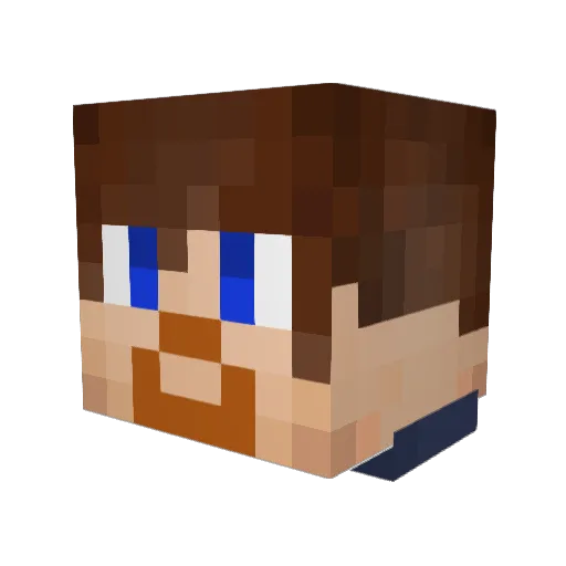 SuicideJeff Minecraft avatar head, 3D render