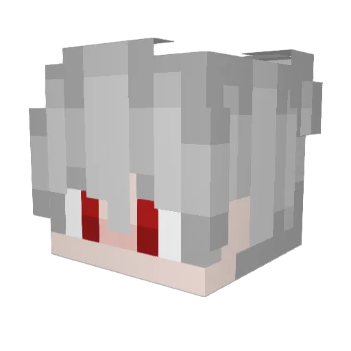 SuiciiniV Minecraft avatar head, 3D render