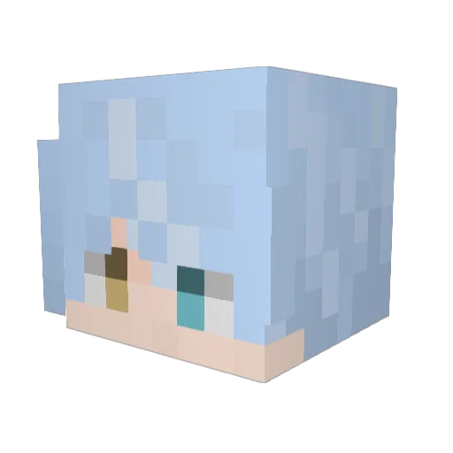 SuilouSGP Minecraft avatar head, 3D render