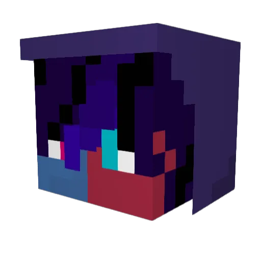 SuiminNova Minecraft avatar head, 3D render