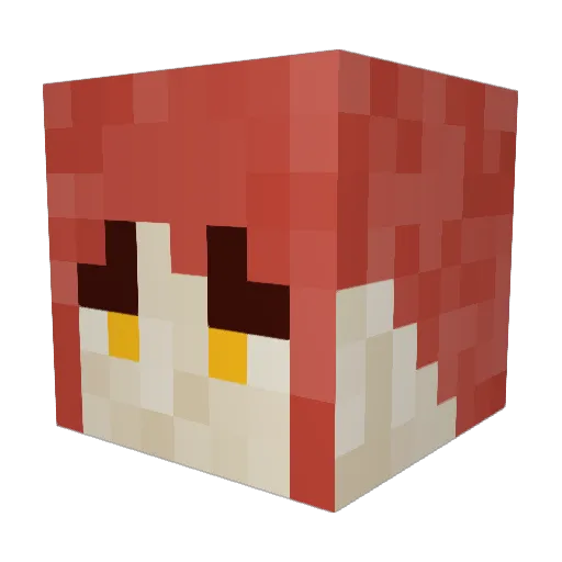 Suipiss9 Minecraft avatar head, 3D render
