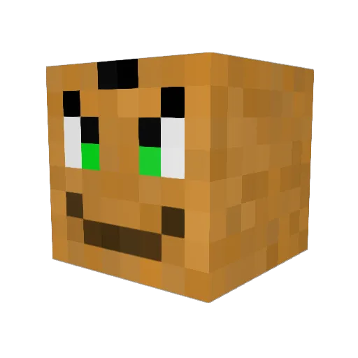 Suirams Minecraft avatar head, 3D render