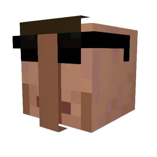SuiteSoprano Minecraft avatar head, 3D render