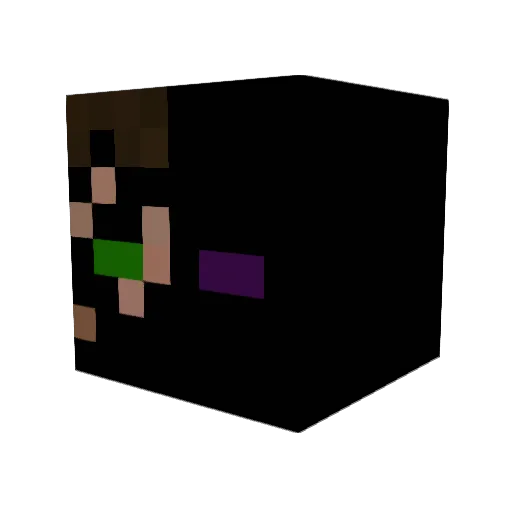 Suitman013 Minecraft avatar head, 3D render