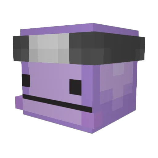 Suitori Minecraft avatar head, 3D render