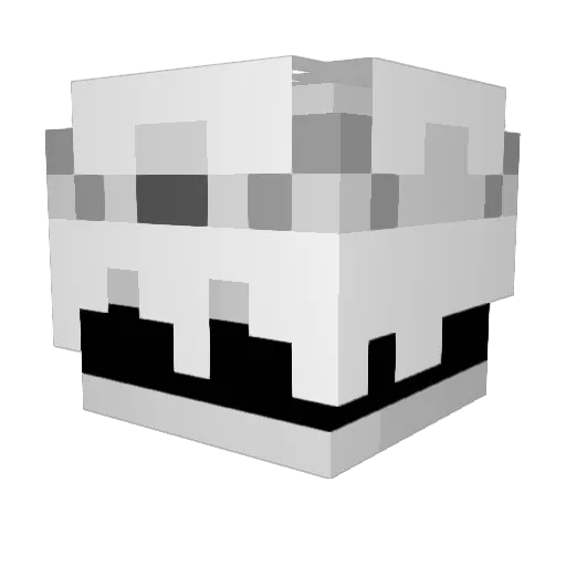 SujiLin Minecraft avatar head, 3D render