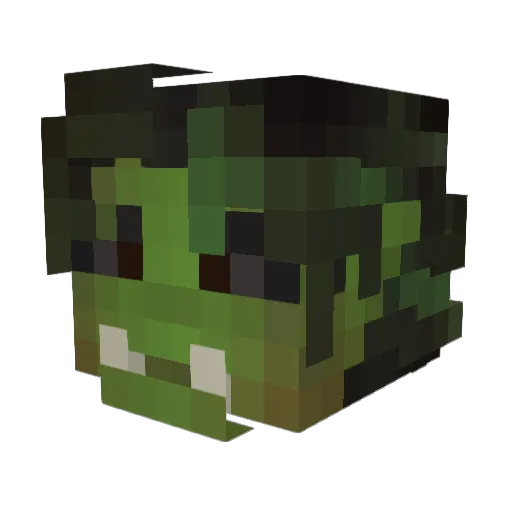 Sujitation Minecraft avatar head, 3D render