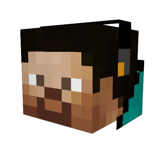 Suk4Blyatdu59 Minecraft avatar head, 3D render