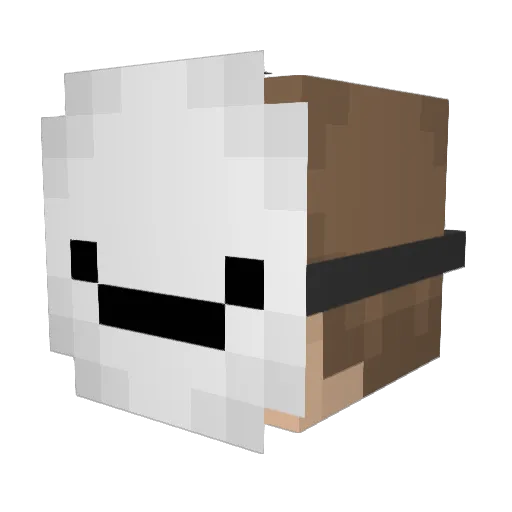 SukMyD Minecraft avatar head, 3D render