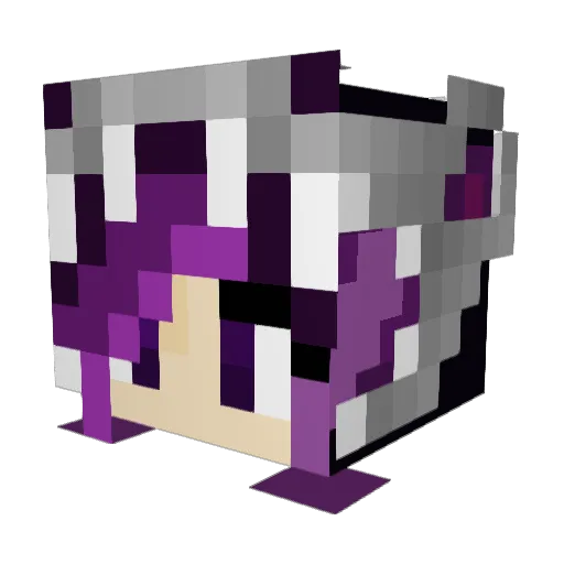 Suki1210 Minecraft avatar head, 3D render