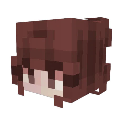 Suki32 Minecraft avatar head, 3D render