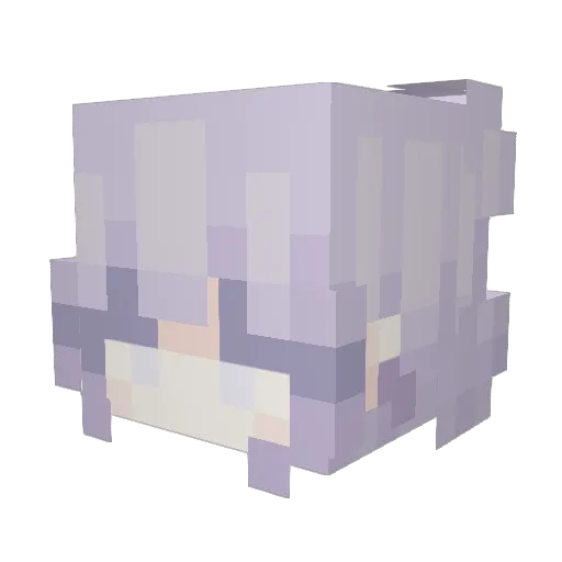 SukiHaji Minecraft avatar head, 3D render