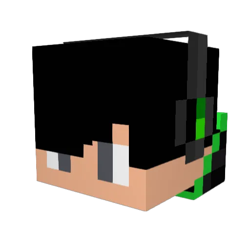 SukiTaco Minecraft avatar head, 3D render