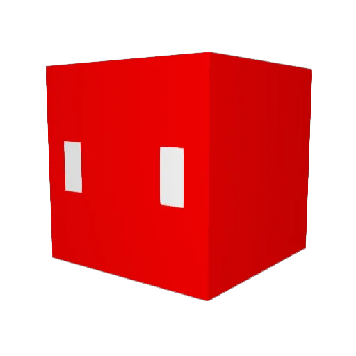 Sukiamo Minecraft avatar head, 3D render