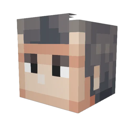 SukiiKAImaipuk Minecraft avatar head, 3D render