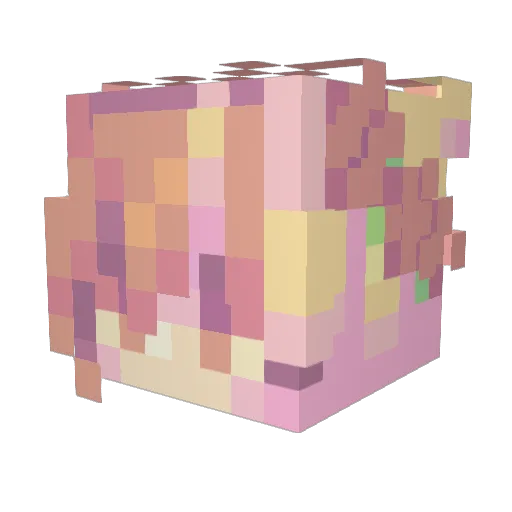 SukiiMaki Minecraft avatar head, 3D render