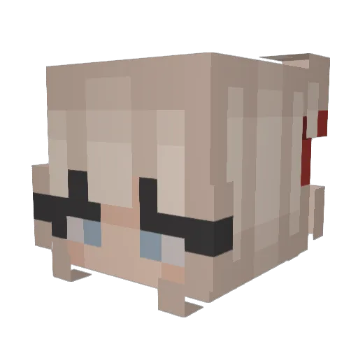 SuklaaTiikeri Minecraft avatar head, 3D render
