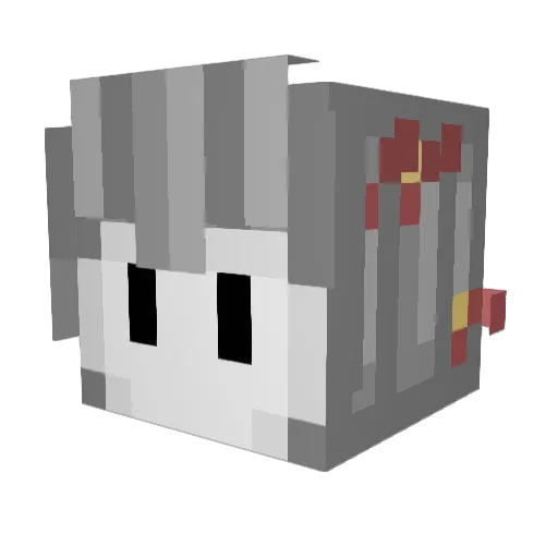 Sukotei Minecraft avatar head, 3D render