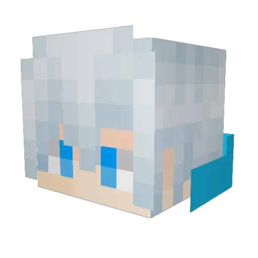 Suku__ Minecraft avatar head, 3D render