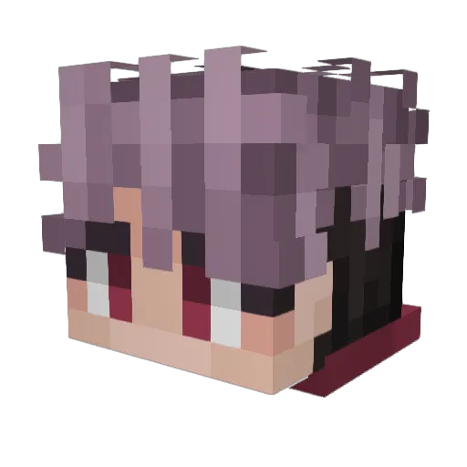 SukunaIs3mk Minecraft avatar head, 3D render