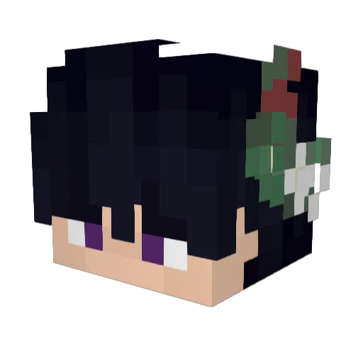 Sukyr0 Minecraft avatar head, 3D render