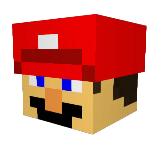 Suladric Minecraft avatar head, 3D render