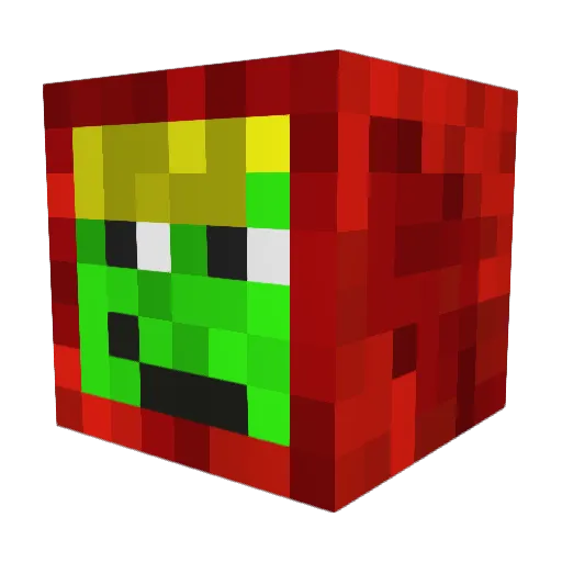 SulenMC Minecraft avatar head, 3D render