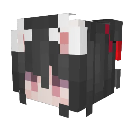 Suleois Minecraft avatar head, 3D render