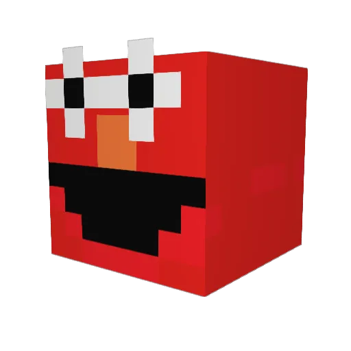 Sulex Minecraft avatar head, 3D render