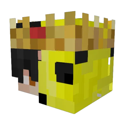 SulferCube Minecraft avatar head, 3D render