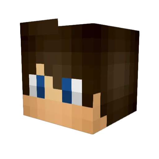 Sulfurito Minecraft avatar head, 3D render