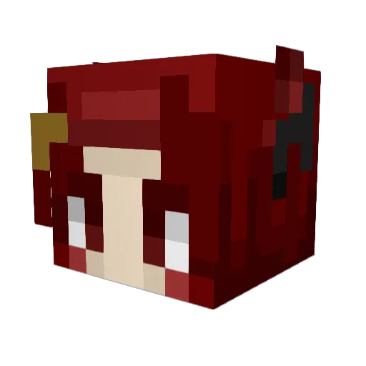 Sulfuriz Minecraft avatar head, 3D render