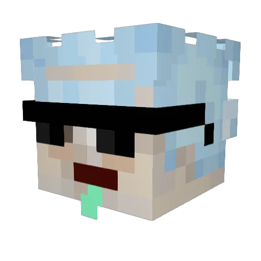 Suli432 Minecraft avatar head, 3D render