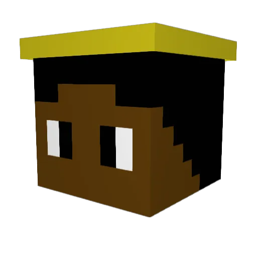 Sulkonit Minecraft avatar head, 3D render